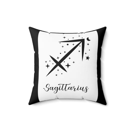 Sagittarius Zodiac Spun Polyester Square Pillow