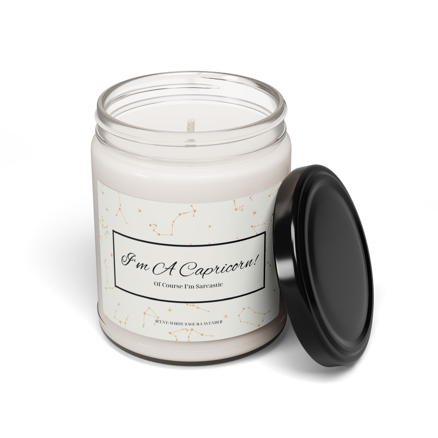 Capricorn Zodiac Scented Soy Candle, 9oz