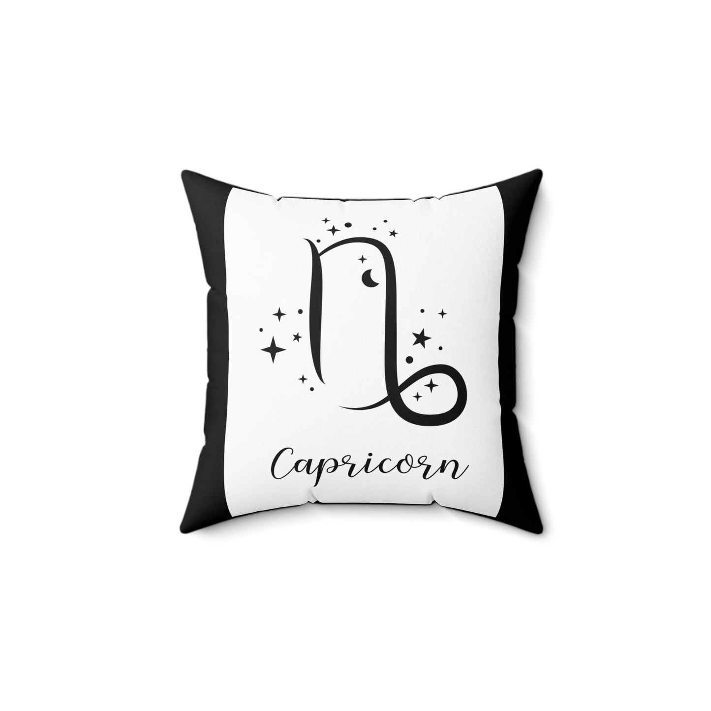 Capricorn Zodiac Spun Polyester Square Pillow